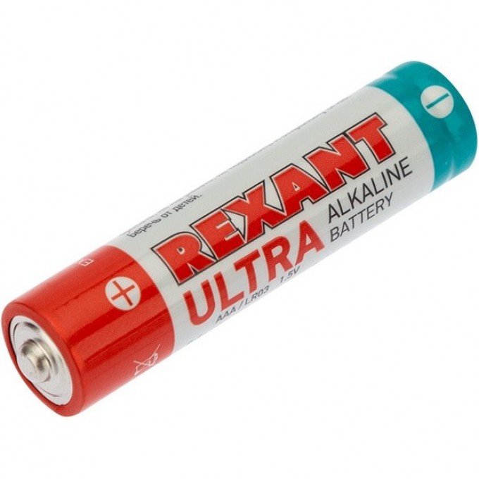 Батарейка алкалиновая REXANT УЛЬТРА AAA/LR03 1,5V мизинчик (2 шт./блистер) 30-1010