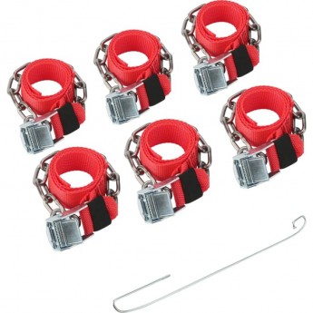 Цепи (браслеты) противоскольжения REXANT для легковых автомобилей, однорядные, 6 шт. Цепи (браслеты) противоскольжения REXANT для легковых автомобилей, однорядные, 6 шт.