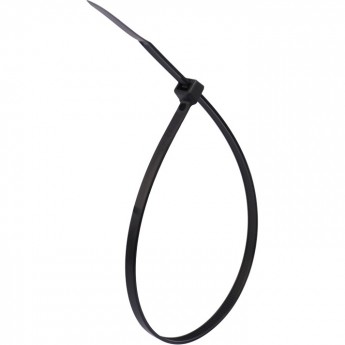 Хомут-стяжка REXANT кабельная нейлоновая 300x4.8 мм черная, 100 шт. Хомут-стяжка REXANT кабельная нейлоновая 300x4.8 мм черная, 100 шт.