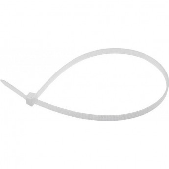 Хомут-стяжка REXANT нейлоновая с тройным замком 150x3,6мм, белая (100 шт/уп)