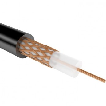 Кабель коаксиальный REXANT РК 75-4-11А черный 200 м Кабель коаксиальный REXANT РК 75-4-11А черный 200 м