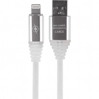 Кабель USB-Lightning REXANT для iPhone пвх белый 1 м Кабель USB-Lightning REXANT для iPhone пвх белый 1 м