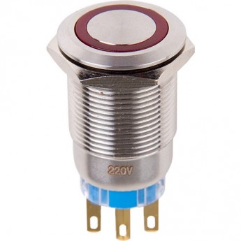 Кнопка антивандальная REXANT A19-C1 250В б/фикс красная Кнопка антивандальная REXANT A19-C1 250В б/фикс красная