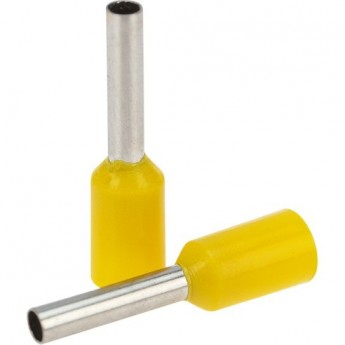 Наконечник штыревой втулочный изолированный REXANT НШВи 1.0-8 F-8 мм 1 мм² желтый Наконечник штыревой втулочный изолированный REXANT НШВи 1.0-8 F-8 мм 1 мм² желтый