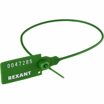 Пломба REXANT пластиковая номерная 320 мм зеленая Пломба REXANT пластиковая номерная 320 мм зеленая