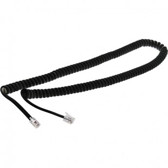 Телефонный шнур REXANT, витой трубочный RJ-10(4P-4C), длина 7 метров, черный Телефонный шнур REXANT, витой трубочный RJ-10(4P-4C), длина 7 метров, черный