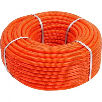 Труба гофрированная REXANT из ПНД с зондом ø 50 мм, оранжевая (15 м/уп.) Труба гофрированная REXANT из ПНД с зондом ø 50 мм, оранжевая (15 м/уп.)