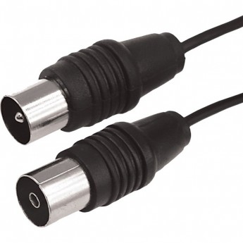 ВЧ-кабель REXANT, ТВ-гнездо - ТВ-штекер, длина 10 метров, черный ВЧ-кабель REXANT, ТВ-гнездо - ТВ-штекер, длина 10 метров, черный